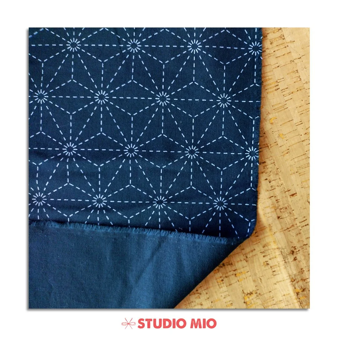 Wagara, Maiko Boom Sashiko Panel, Pre-printed, water-soluble